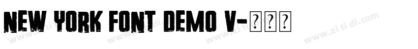 New York Font Demo V字体转换